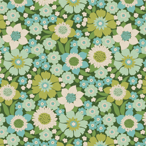Tilda Patchwork Stoff Baumwolle - Wallflower -  Lauren Green